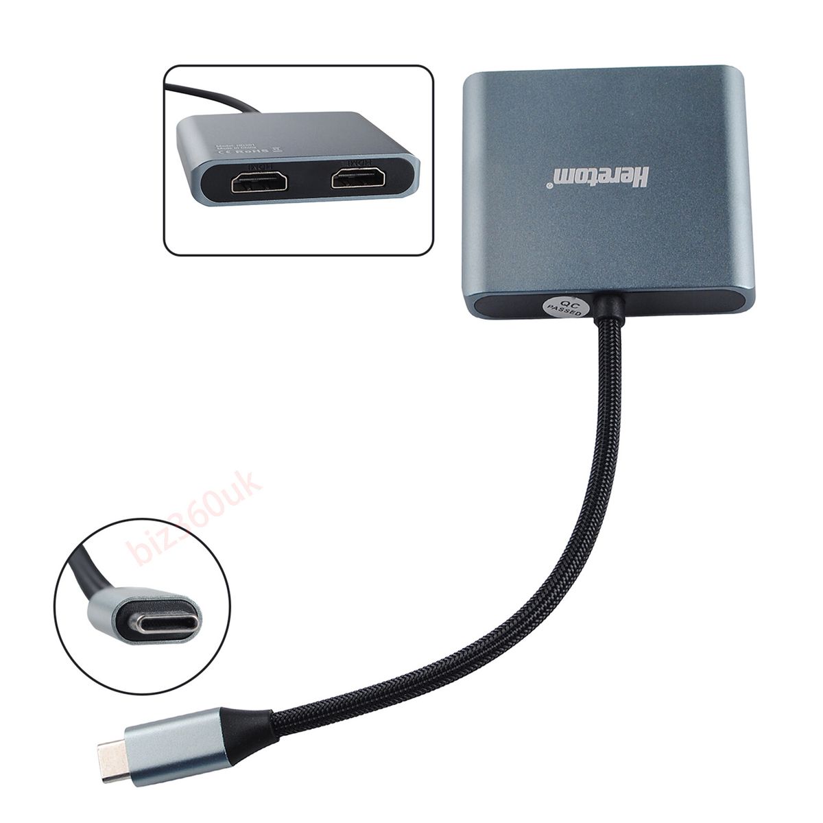 USB C Type C To HDMI Cable TV AV Adapter Mobile Phone Tablet HDTV For Android UK_voghion.com