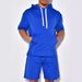 Performance-Set aus kurzärmligem Hoodie und Jogginghose für Herren – fürs Fitnessstudio und die Straße (S–XXL, 90 % Polyester, feuchtigkeitsableitend)_voghion.com