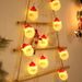 "Festive LED Christmas Light String With Santa & Snowman Figures - Battery Operated Holiday Decoration For Indoor/Outdoor Use"_voghion.com
