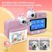【Alta qualità】 Nuova macchina fotografica digitale per bambini con stampa ad alta definizione Polaroid Photo Printable_voghion.com