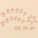 Künstliche Nägel Tragbare Nagelspitzen Europäische Quadratische French Line Nagelaufkleber Einfache Glitzer-Nagelkunst High End_voghion.com