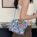 This Is A Mini Handbag Five-pointed Star Sticker Design Rough Edge Jeans For Commuting And Shoppin241116_voghion.com