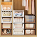 Foldable Clothes Basket Stackable Drawer Wardrobe Layered Partition Organizer Pull-out Storage Rack_voghion.com