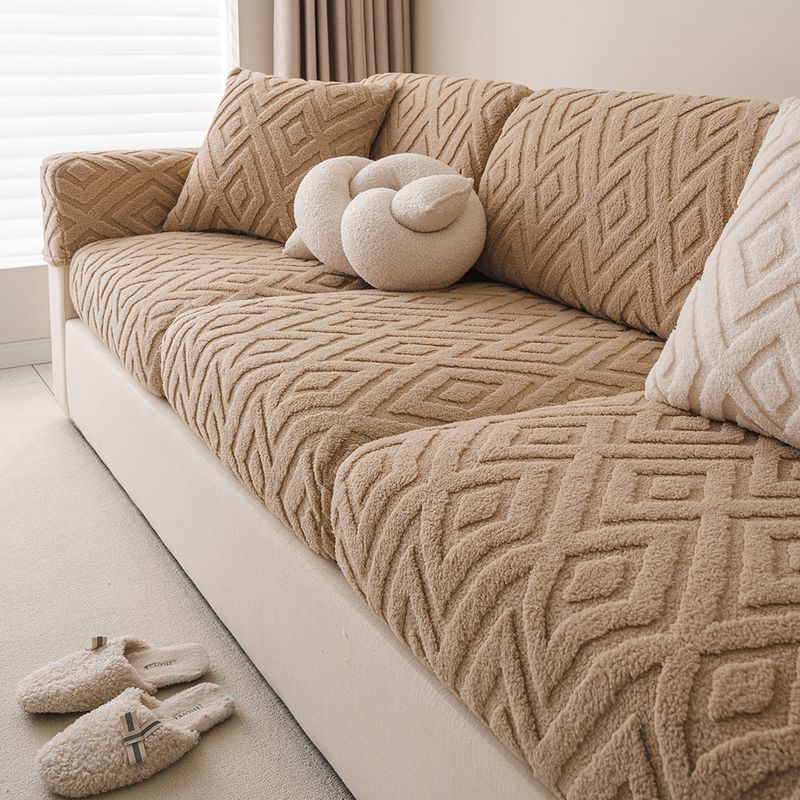 Stretch Velvet Sofa Cover - Full Protection Universal Fit (Anti-Scratch & Pet-Proof)_voghion.com