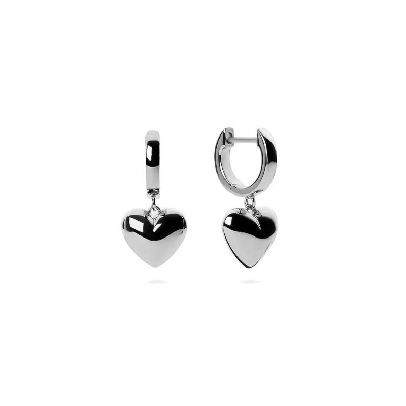Orecchini pendenti a forma di cuore vintage, gioielli minimalisti di lusso leggeri, orecchini pendenti delicati in argento 925_voghion.com