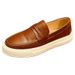 Nuevos estilos casuales de primavera y verano para hombres de negocios, zapatos de cuero pequeños de moda y zapatos de tabla cómodos._voghion.com