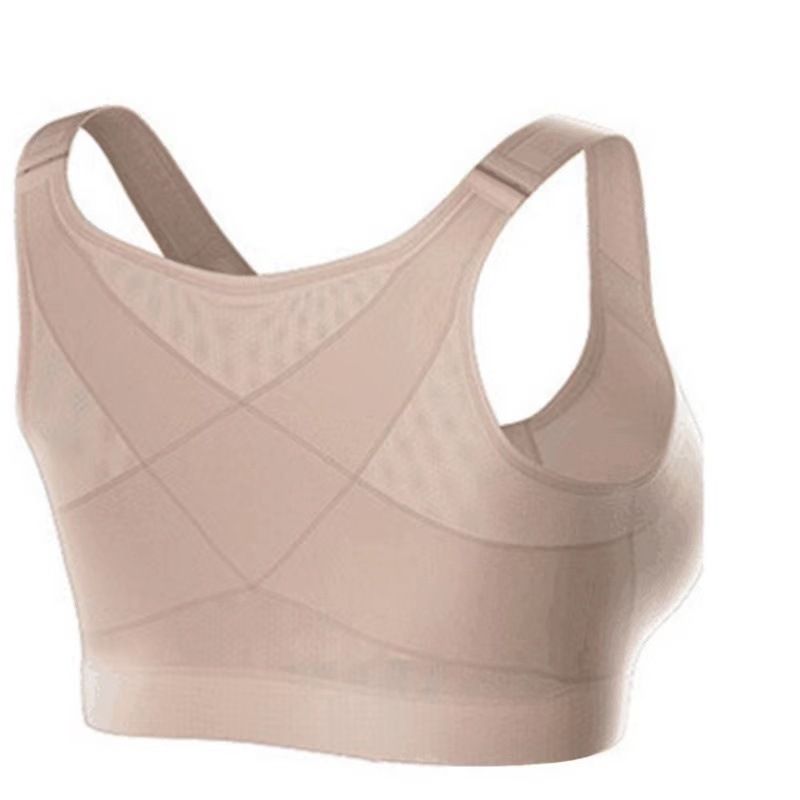 Abbigliamento da donna Reggiseno sportivo con bottoni frontali per donna senza bordi, reggiseno regolabile per la corsa, yoga, sport, gilet traspirante e confortevole_voghion.com