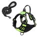 Pet Double Layer Explosion-Proof Dog Leash Buckle Collar Reflective Vest Harness_voghion.com