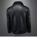 Men's Oversized Shearling-Lined Jacket – Thickened Winter Coat With Fleece Interior (Black, Relaxed Fit, M-5XL)_voghion.com