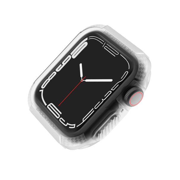 Capa de fibra de carbono para Apple Watch Ultra 8/7/SE/6/5/4/3 TPU protetor à prova de choque iWatch 41mm 45mm 38 40 42 44mm 49mm capa protetora_voghion.com