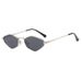 Retro Metal Polygonal Rhombus Sunglasses Fashionable Face Small Sunglasses_voghion.com