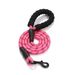 Pet Supplies Reflective Leash Multi-color Round Rope Chain Dog Belt Comfortable Handle Set_voghion.com