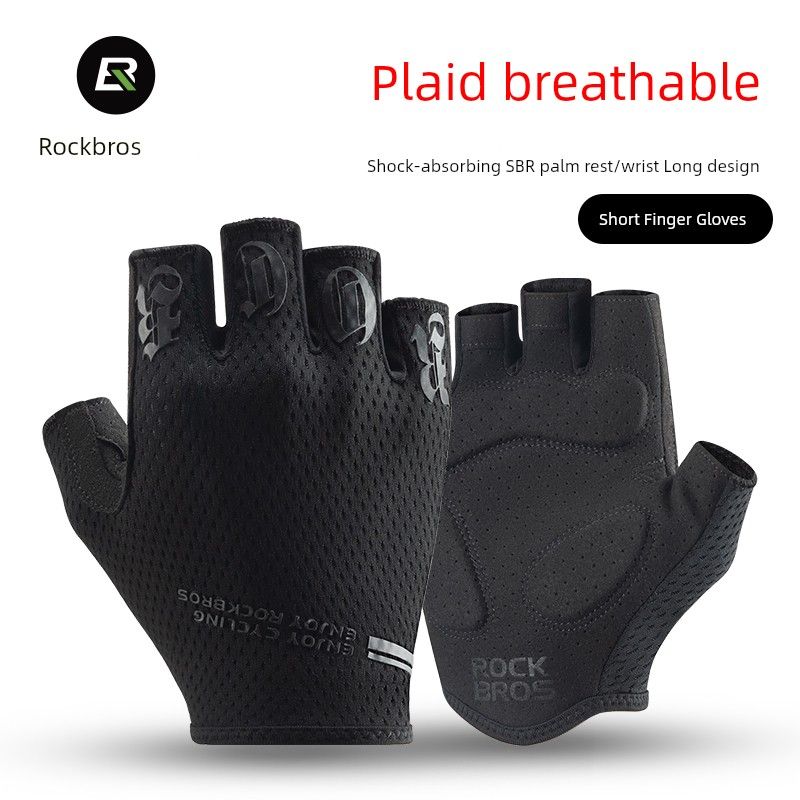 Brother Rock Riding Half Summer Men's And Women's Road Mountain Bike Short Finger Gloves Sports Bicycle Equipment_voghion.com
