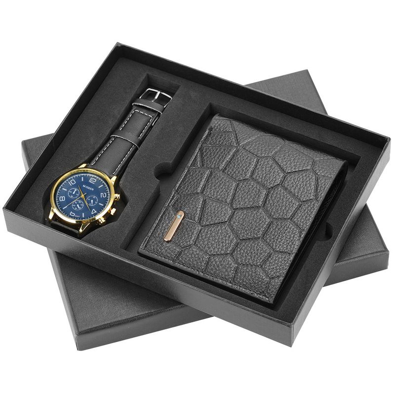 Quartz Watches Boutique Gift Set Wallet + Cool Belt Quartz Watch Commemorative Set_voghion.com