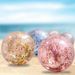 Palla da spiaggia gonfiabile con glitter, giocattolo da gioco in PVC trasparente per bambini con giochi d'acqua scintillanti e sabbia per piscina all'aperto_voghion.com