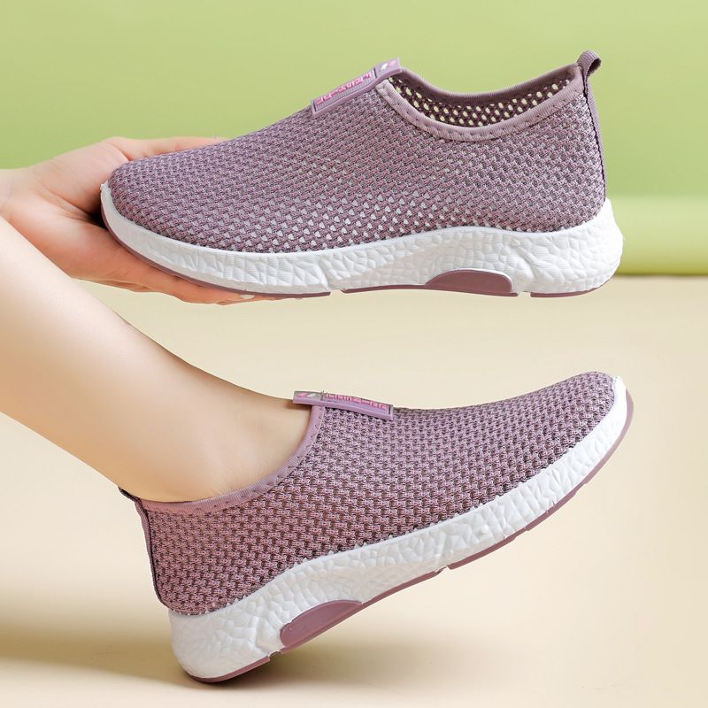 Scarpe da donna in rete, scarpe estive in rete da donna, scarpe casual comode e versatili, traspiranti e comode, per la mamma_voghion.com