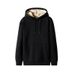 Herren-Kapuzenpullover aus Cord mit Fleecefutter – Euro-Fit-Pullover mit Sherpa-Innenseite für Streetwear und urbanes Layering (S-3XL, Schwarz) – Unisex-Winter-Essential_voghion.com