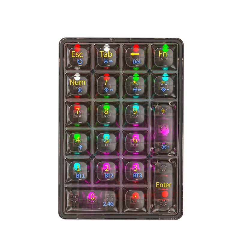K Renkli Yeni Arka Işık Çalışırken değiştirilebilir anahtar G Kablosuz Bluetooth Kablolu Şeffaf Üç modlu Mecha_voghion.com
