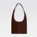 Borse firmate - Borsa a tracolla vintage con rivetti per donna, borsa in pelle scamosciata di grande capacità, borsa a mano in morbida pelle PU, autunno_voghion.com