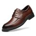 Summer Hollow Leather Shoes For Men's British Wedding Shoes For Spring And Autumn Designer Cowhide Pointed Business Shoes_voghion.com