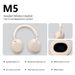 M5ANC Active Noise Cancelling Wireless Headphones, Bluetooth 5.4, 25dB Deep ANC, 8H+ Playtime, Lightweight Comfort For Work/Travel_voghion.com