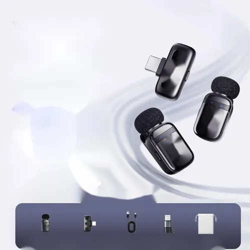 ording Noise-CaLive Microphone Wireless Lavalier Mini Recncelling Device For Streamers Bluetooth Mobile Phone_voghion.com