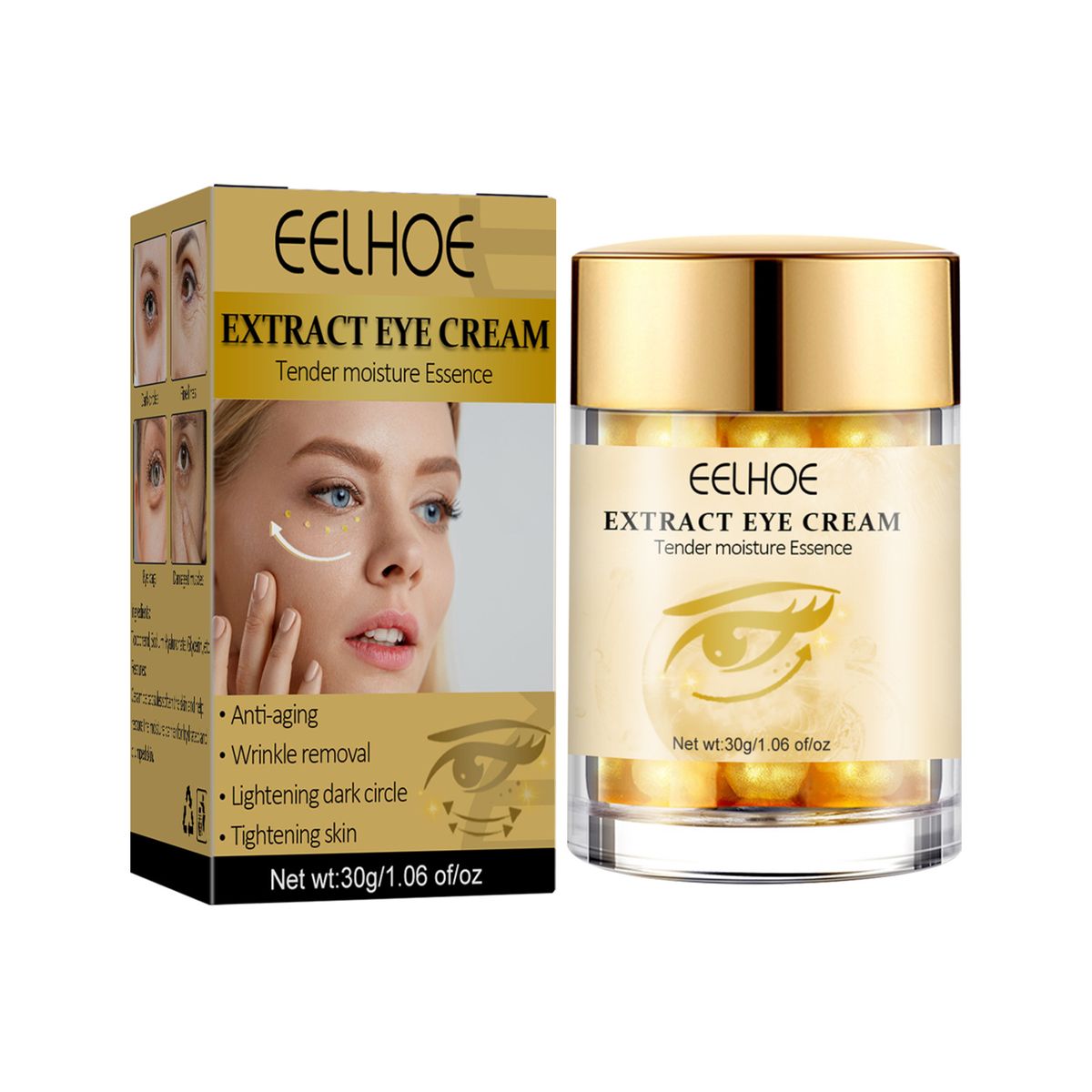 EELHOE Revitalizing Repairing Eye Cream Firms eyes, reduces dark circles, fine lines, and tightens the skin_voghion.com