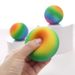 Squishies in schiuma, palla di farina arcobaleno, palla di sfiato, giocattolo di decompressione, rimbalzo lento, musica di pizzico, palla di decompressione, musica di pizzico portatile_voghion.com