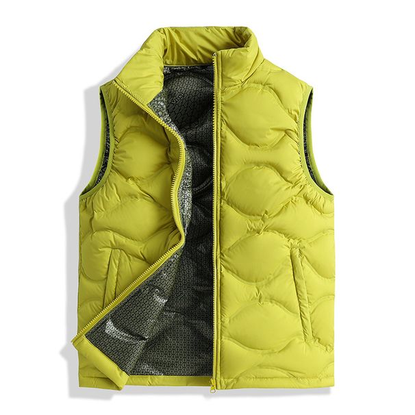 Lightweight Graphene-Infused Down Vest For Men & Women – Stand Collar, Slim Fit, Warm Winter Puffer Gilet In Classic Colors_voghion.com