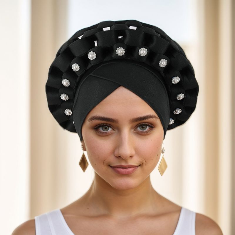 New Muslim Hat Wedding Party Adjustable Space Layer AutoGele African Hat Direct Sales_voghion.com