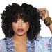 Dameparyk med eksplosivt hår, afrikansk fluffy små krøller, rosennet, højtemperatur silke, kort krøllet paryk med fuldt hovedsæt_voghion.com