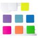 Mehrfarbiges, transparentes, wasserfestes Haftnotizen-Set aus PET – 8 leuchtende, neonfarbene, quadratische Registerreiter für Büro, Schule, Studium und Organisation_voghion.com
