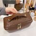 New Large Capacity High Aesthetic Travel Portable Cosmetic Organizer Crocodile Pattern Unisex Makeup Bag_voghion.com