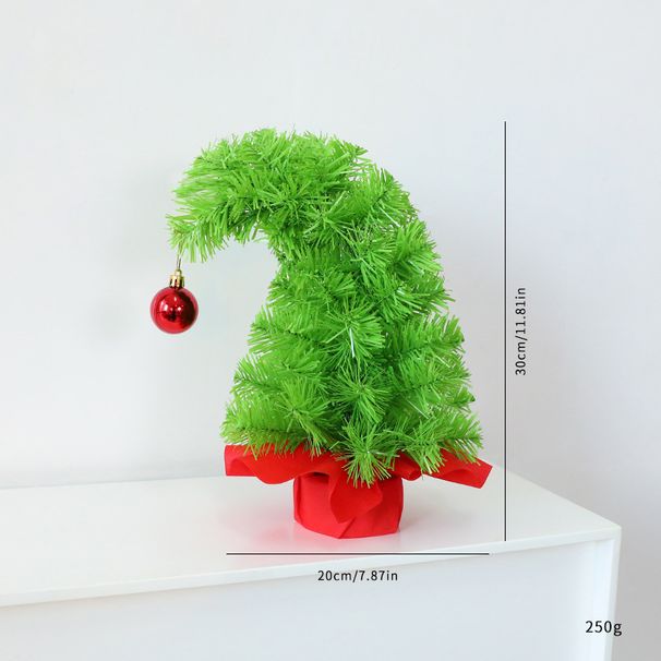 Schiefer Weihnachtsbaum mit Kranz und Ranken – Einzigartiges, schräg stehendes Kiefern-Weihnachtsgesteck für Tisch und Kaminsims_voghion.com