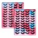 Beauty Health 20 Pairs Handmade Colorful 3d Mink-like False Eyelashes Multilayered Thick Messy Eye Lashes For A Stunning Makeup Effect_voghion.com