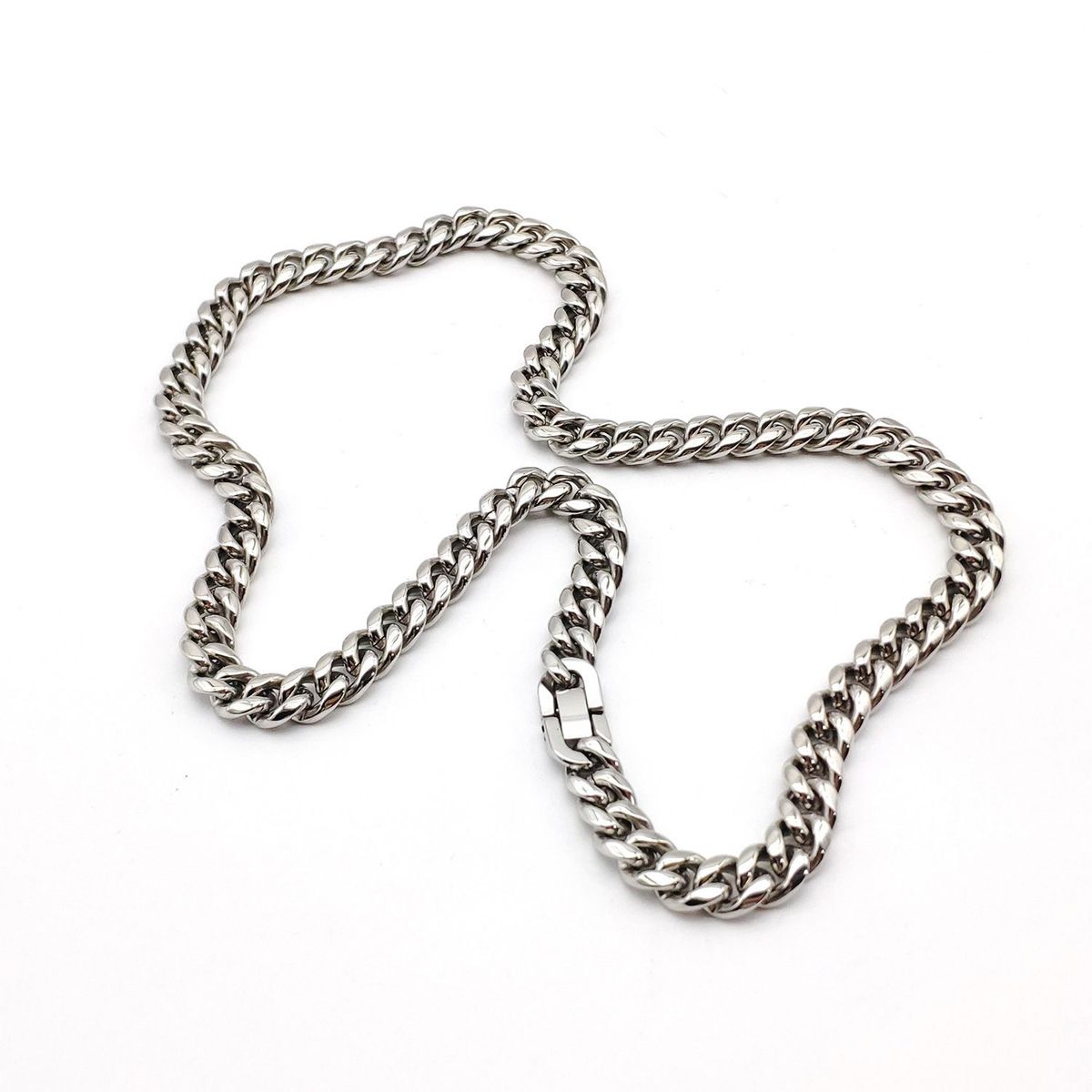 Titanium Steel American Necklace For Men And Women, Simple Collarbone, Trendy Brand, Versatile Cuban Hip-hop Thick_voghion.com