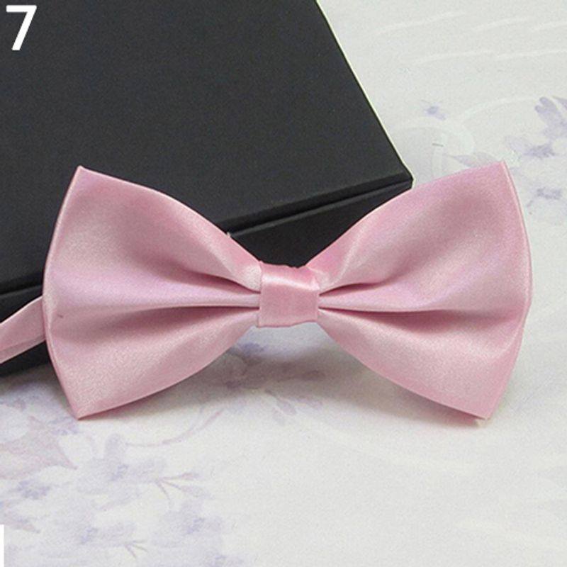 Zhuoxinder Hommes Classique Mariage Noeud Papillon Cravate Noeud Papillon Nouveauté Tuxedo Mode Réglable-Blanc_voghion.com