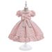 Vêtements pour bébés filles, style Royal, robe de princesse à manches bouffantes avec grand nœud, pour fête d'enfants_voghion.com