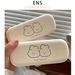 Custodia per occhiali unisex, a forma di cucciolo di cartone animato color crema, custodia per occhiali anti-pressione portatile, stile ragazza_voghion.com