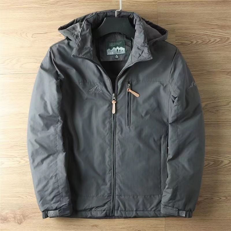 ​​Outdoor-Arbeitsjacke für Herren – Winddicht, wasserdicht und mit Fleece gefüttert für raues Wetter​​_voghion.com