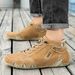 Popular Spring/Autumn Plus Size Men's Casual Shoes Short Boots Outdoor Casual Men's Boots Trendy Top-Grain Leather Men's Trainers_voghion.com