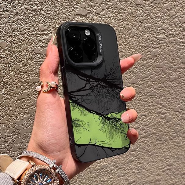 Withered Wood Blooms 16E Handyhülle XS 15 Pro Max 13/14/12/11 Neue Farbe Silber 7 XR 8 Unisex_voghion.com