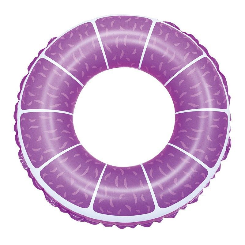 Baby Lemon Swim Ring - 50cm PVC Inflatable Arm Float For Toddlers (Safe & Comfortable Non-Slip Design Bright Yellow Color)_voghion.com