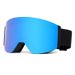 Lunettes de ski antibuée à double couche magnétiques et à cylindre rabattable avec protection UV et clips pour lunettes de vue_voghion.com
