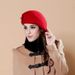 New Korean version woolen British double flower winter beret hat, Yiwu hat_voghion.com