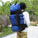 23.78 Gallon High Capacity Travel Backpack - Durable Polyester, Blue With Black Accessories, Adjustable Chest Strap For_voghion.com
