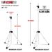 5 Core Speaker Stand Tripod Floor Heavy Duty Adjustable Up To 72 Inch DJ Studio Monitor Stands Pole Mount - SS HD WH BAG_voghion.com