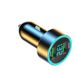 Autoladers Autolader Supersnelle oplaadkop Dubbele flitser 120W snelladen Digitaal display Drukmeting Mobiele telefoonlader_voghion.com