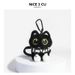 Cute Little Black Cat Backpack Pendant Plush Doll Keychain Car Key Ring Gift For Students Trendy_voghion.com