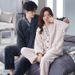 Autumn and Winter Flannel Women's Pajamas Coral Couple's Men's Home Clothes with Thick Velvet Live Streaming Internet_voghion.com